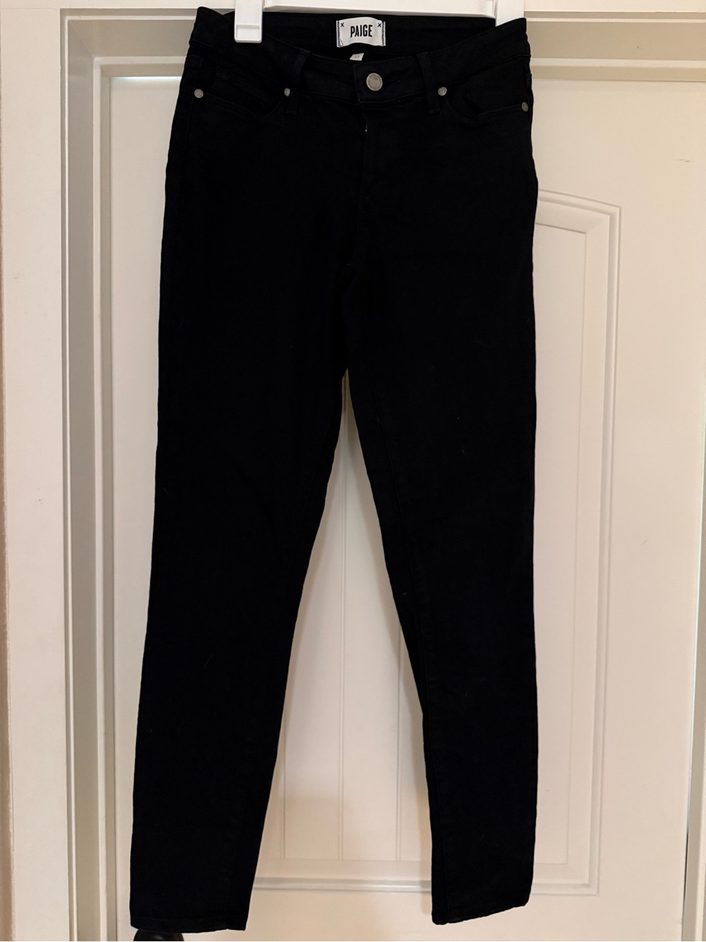 PAIGE Black Skinny Jeans - High Rise